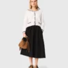 maxi skirt with contrast waistband maxi skirt with contrast waistband