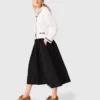 maxi skirt with contrast waistband maxi skirt with contrast waistband