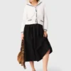 maxi skirt with contrast waistband maxi skirt with contrast waistband