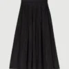 maxi skirt with contrast waistband maxi skirt with contrast waistband