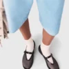 Mesh ballet flats