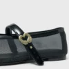 Mesh ballet flats