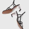Metallic heel strappy sandals Metallic heel strappy sandals