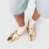 Metallic leather ballet flats Metallic leather ballet flats