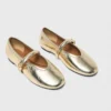 Metallic leather ballet flats Metallic leather ballet flats