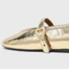 Metallic leather ballet flats Metallic leather ballet flats