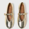 Metallic leather ballet flats Metallic leather ballet flats