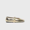 Metallic leather ballet flats Metallic leather ballet flats
