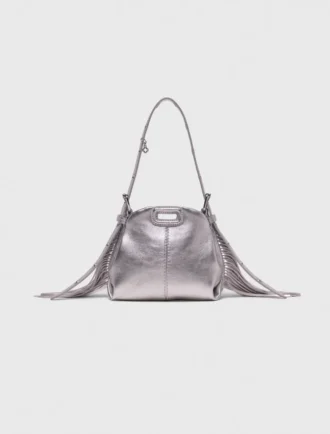 Metallic leather Miss M micro bag