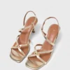 Metallic multi-strap sandals Metallic multi-strap sandals