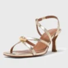 Metallic multi-strap sandals Metallic multi-strap sandals