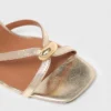 Metallic multi-strap sandals Metallic multi-strap sandals