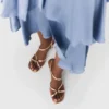 Metallic multi-strap sandals Metallic multi-strap sandals