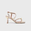 Metallic multi-strap sandals Metallic multi-strap sandals