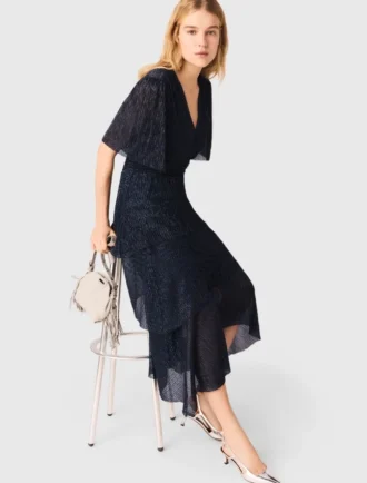 metallic ruffled midi dress 2 1 330x434 - Metallic ruffled midi dress