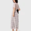 Metallic ruffled midi dress Metallic ruffled midi dress