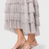 Metallic ruffled midi dress Metallic ruffled midi dress