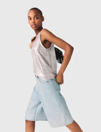 Metallic tank top