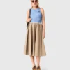 Mid-length cotton skirt Mid-length cotton skirt