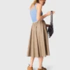 Mid-length cotton skirt Mid-length cotton skirt