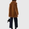 Mid-length faux fur coat Mid-length faux fur coat