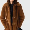 Mid-length faux fur coat Mid-length faux fur coat