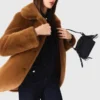Mid-length faux fur coat Mid-length faux fur coat