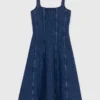 Midi denim dress Midi denim dress