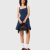 Mini denim dress