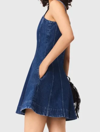 Mini denim dress