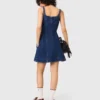 Mini denim dress