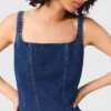 Mini denim dress