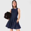 Mini denim dress with ruffles Mini denim dress with ruffles
