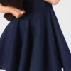 Mini denim dress with ruffles Mini denim dress with ruffles