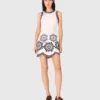 Mini dress with crochet details Mini dress with crochet details