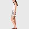 Mini dress with crochet details Mini dress with crochet details