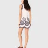 Mini dress with crochet details Mini dress with crochet details