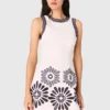 Mini dress with crochet details Mini dress with crochet details