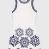 Mini dress with crochet details Mini dress with crochet details