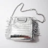 Mini embossed-leather M bag with chain Mini embossed-leather M bag with chain