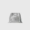 Mini embossed-leather M bag with chain Mini embossed-leather M bag with chain