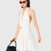 Mini embroidered backless dress Mini embroidered backless dress