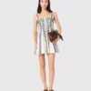 Mini embroidered strap dress Mini embroidered strap dress