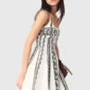 Mini embroidered strap dress Mini embroidered strap dress