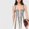 Mini embroidered strap dress Mini embroidered strap dress