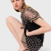 Mini embroidered tulle dress Mini embroidered tulle dress