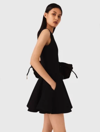 Mini flared tweed dress
