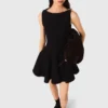 Mini flared tweed dress Mini flared tweed dress