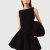 Mini flared tweed dress Mini flared tweed dress