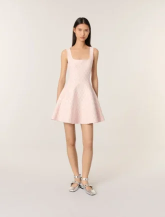 Mini jacquard knit dress